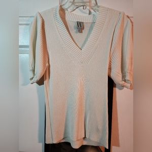Cream colored sweater top